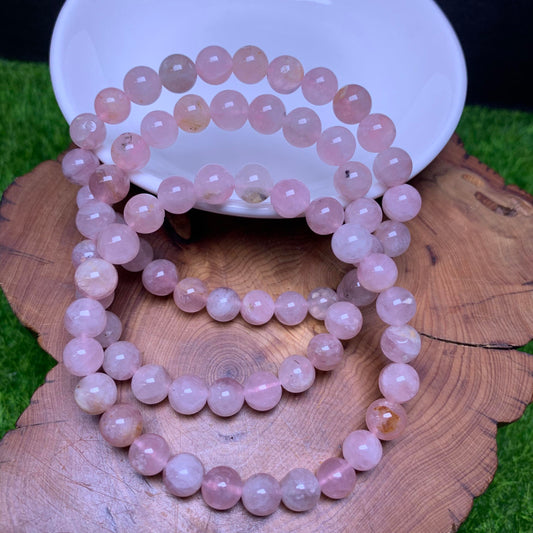 Madagascar rose quartz bracelet 7mm 1pc (SL69)