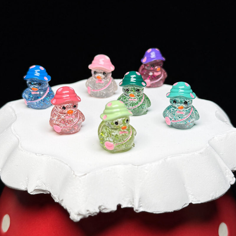 Glitter Bag Duck Mini Figurine