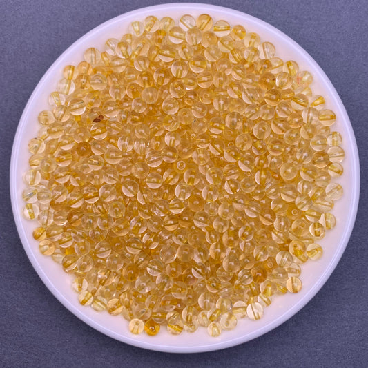 Citrine (yellow wax coated) 320pcs 1 bowl 4mm (Mini9)