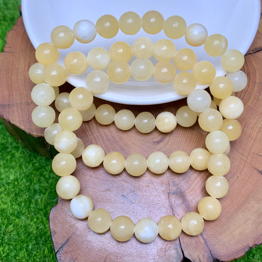 Honey Calcite bracelet 8mm 1pc (SL140)