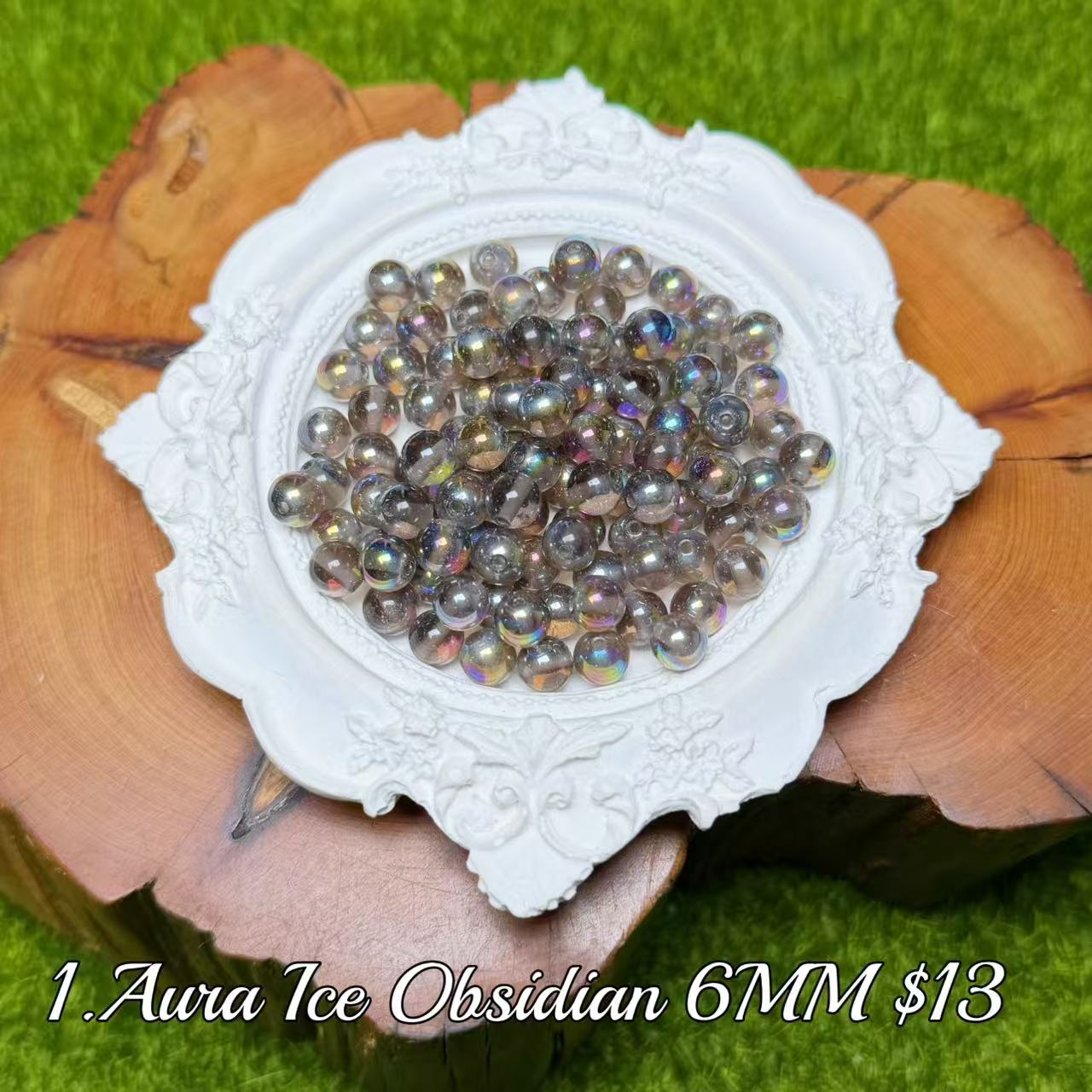One bowl crystal bead- Felicity-can make 6pcs bracelets 8.14