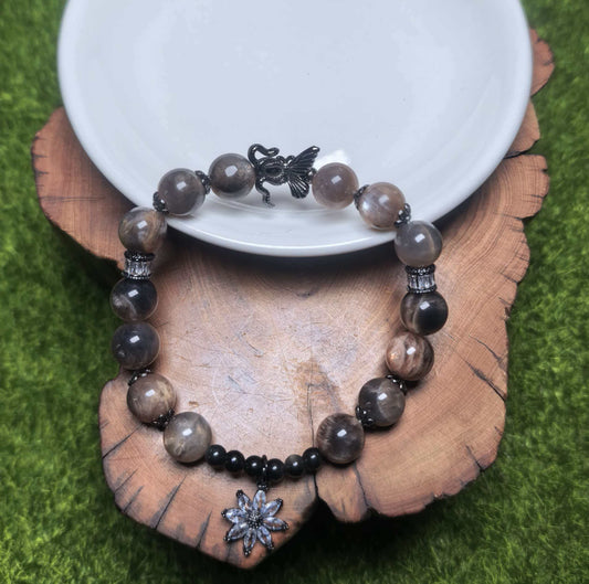 Schmetterling Mondstein Armband 1 Stk. (SL1090)