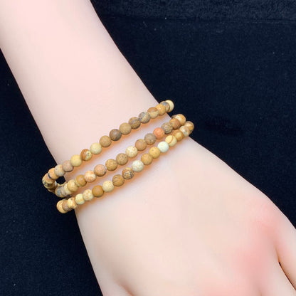 Matt Dentric Jasper 3 circle 4mm 1pc(SL764)