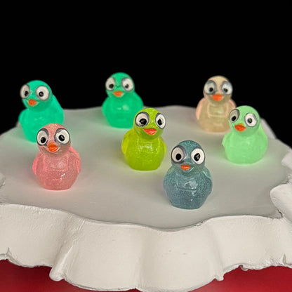Luminous Big Eye Duck Mini Figurine