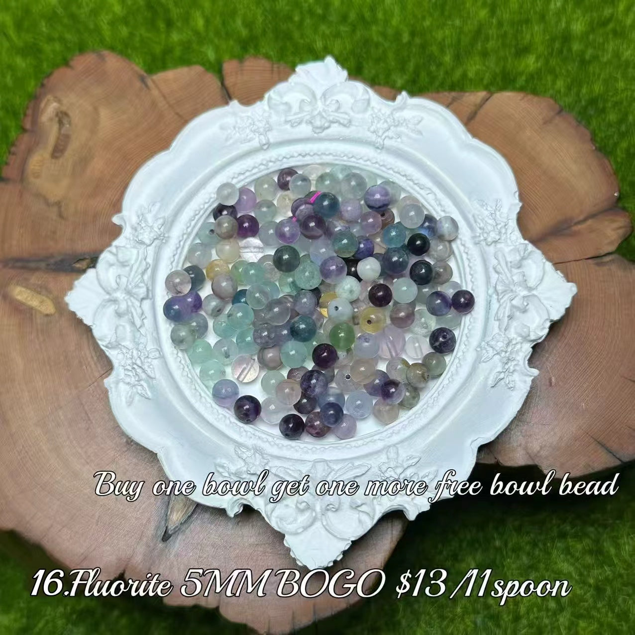 One bowl crystal bead- Felicity-can make 6pcs bracelets 8.14
