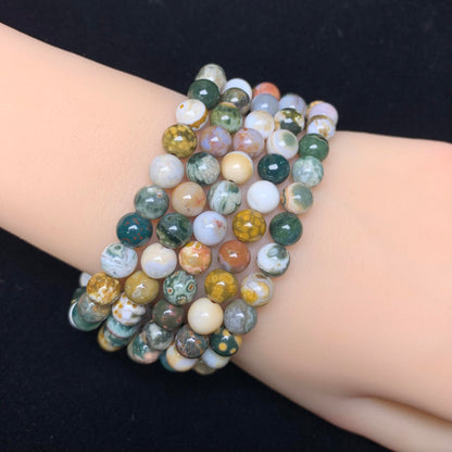 (HQ) Ocean Jasper bracelet 7mm 1pc (SL73)