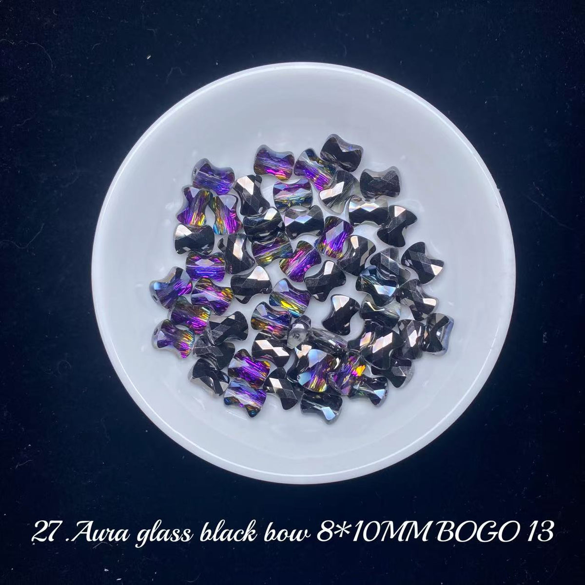 One bowl crystal bead- Felicity-can make 6pcs bracelets 9.30