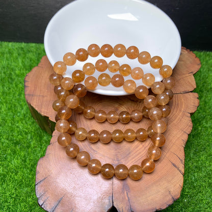 Orange Chalcedony(DYED) bracelet 8mm 1pc (SL125)