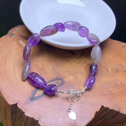 Amethyst freeform  bracelet 1pc (SL822)