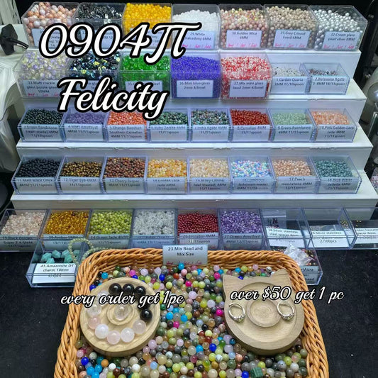 One bowl crystal bead- Felicity-can make 6pcs bracelets 9.4