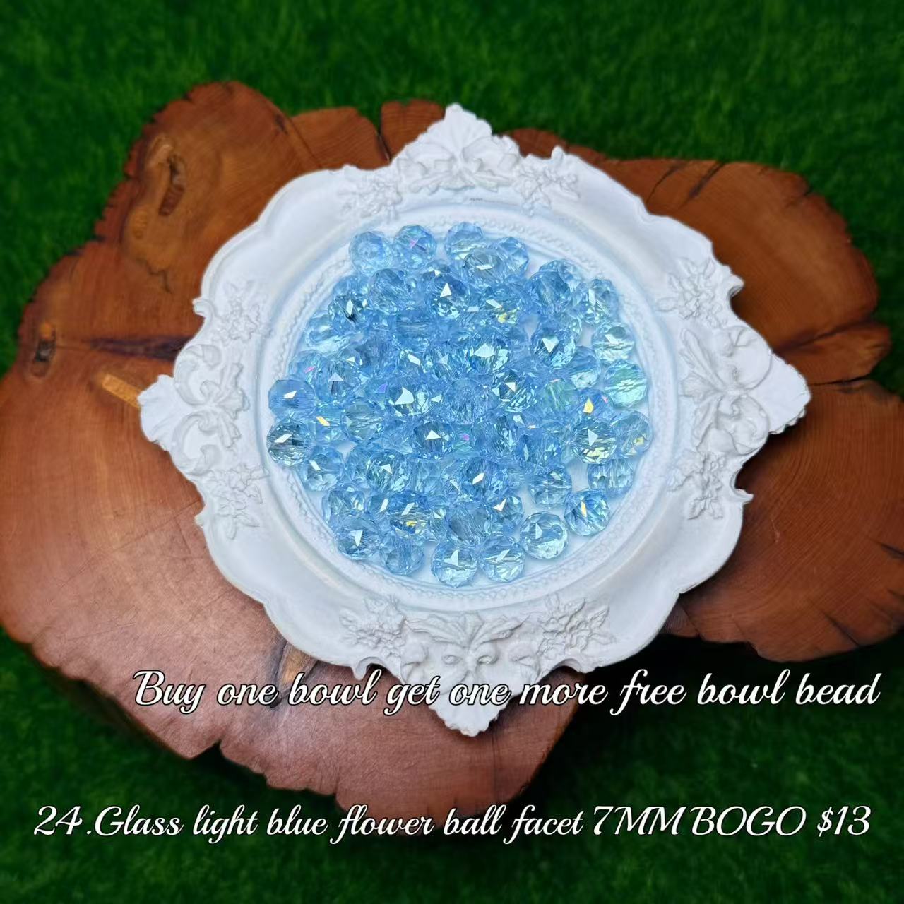 One bowl crystal bead- travis00-can make 6pcs bracelets 8.6