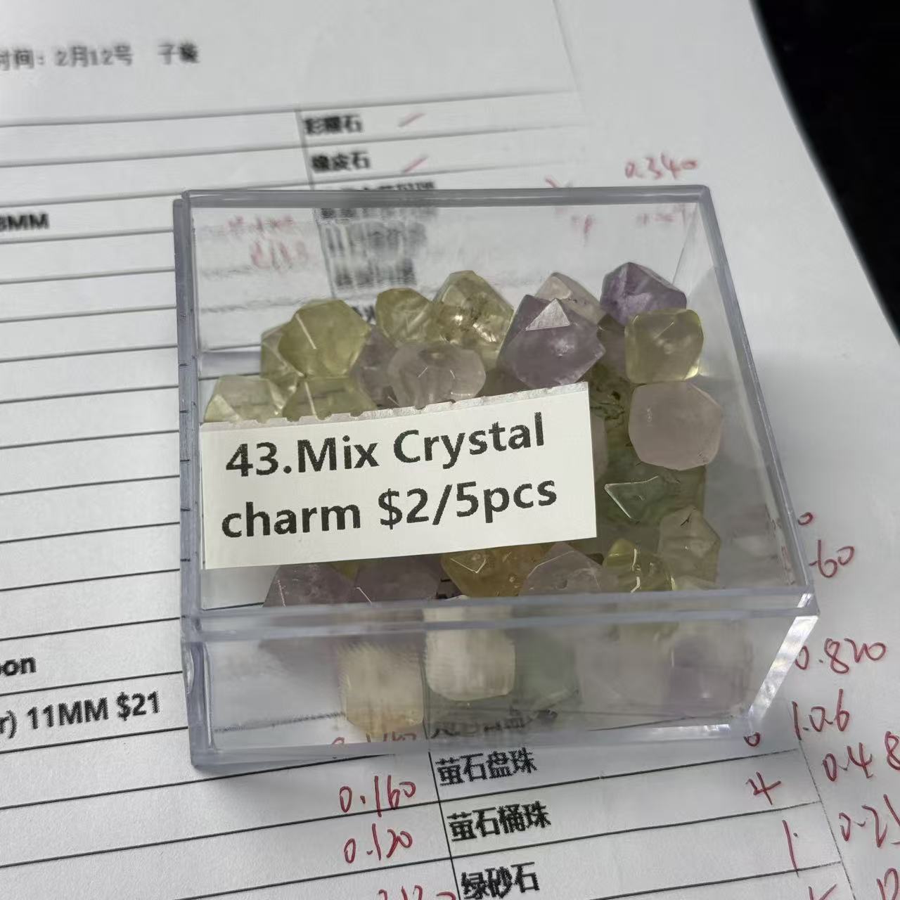 One bowl crystal bead- Felicity01-can make 6pcs bracelets 2.12