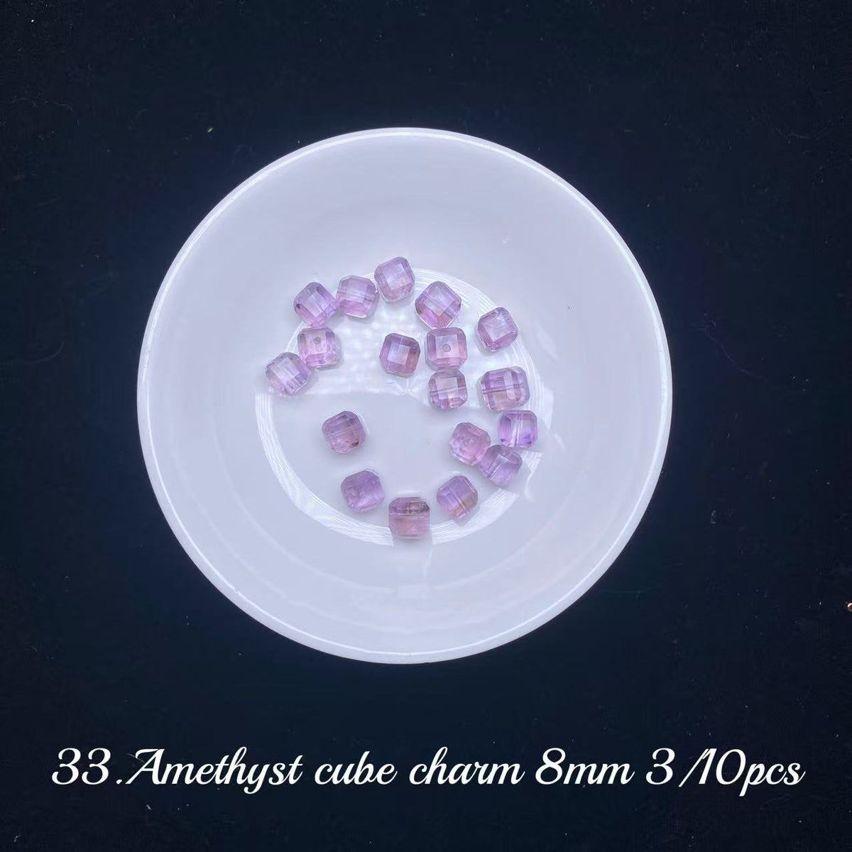 One bowl crystal bead- Felicity-can make 6pcs bracelets 10.6