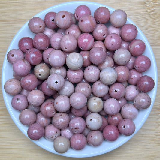 Pink Lace Jasper 10MM bead 108pcs_ 1 bowl 10mm（TEN67）