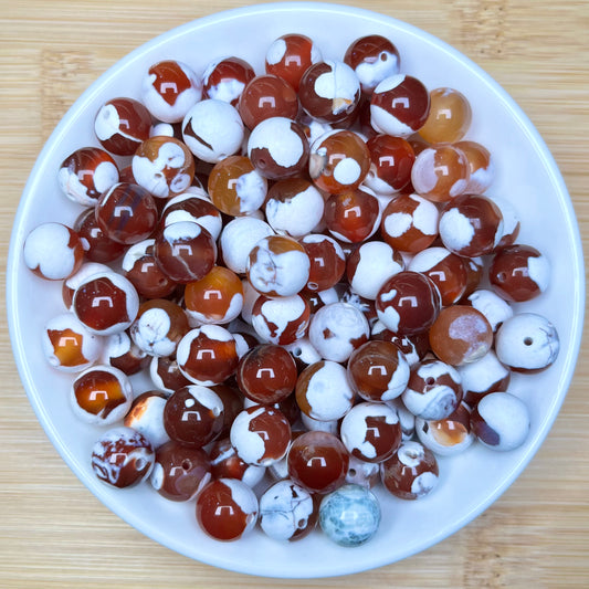 Fire Agate  bead 108pcs_ 1 bowl 10mm（TEN66）