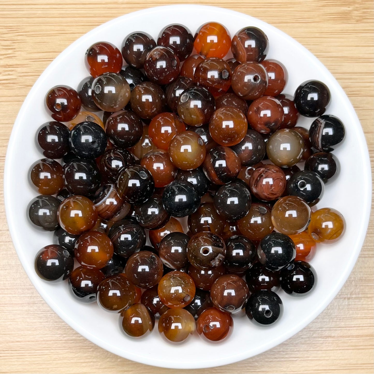 Dream Agate bead 108pcs_ 1 bowl 10mm（TEN58）