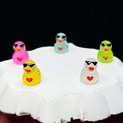 Luminous Sunglasses Duck Mini Figurine