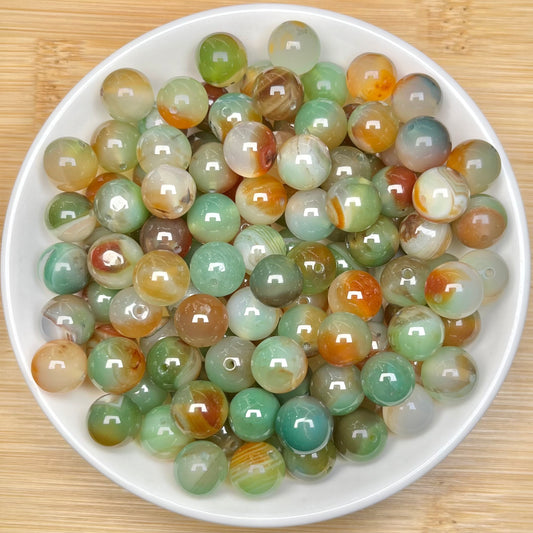 Peacock Agate（DYED） bead 108pcs_ 1 bowl 10mm （TEN18）