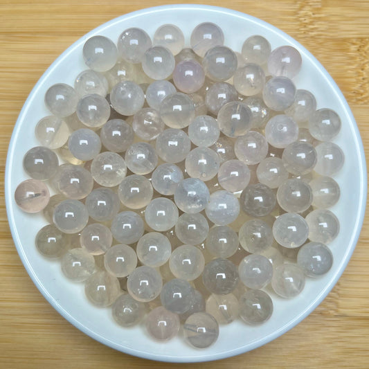 Purple jade quartz bead 9mm 125pcs 1bowl $16（NAT36）