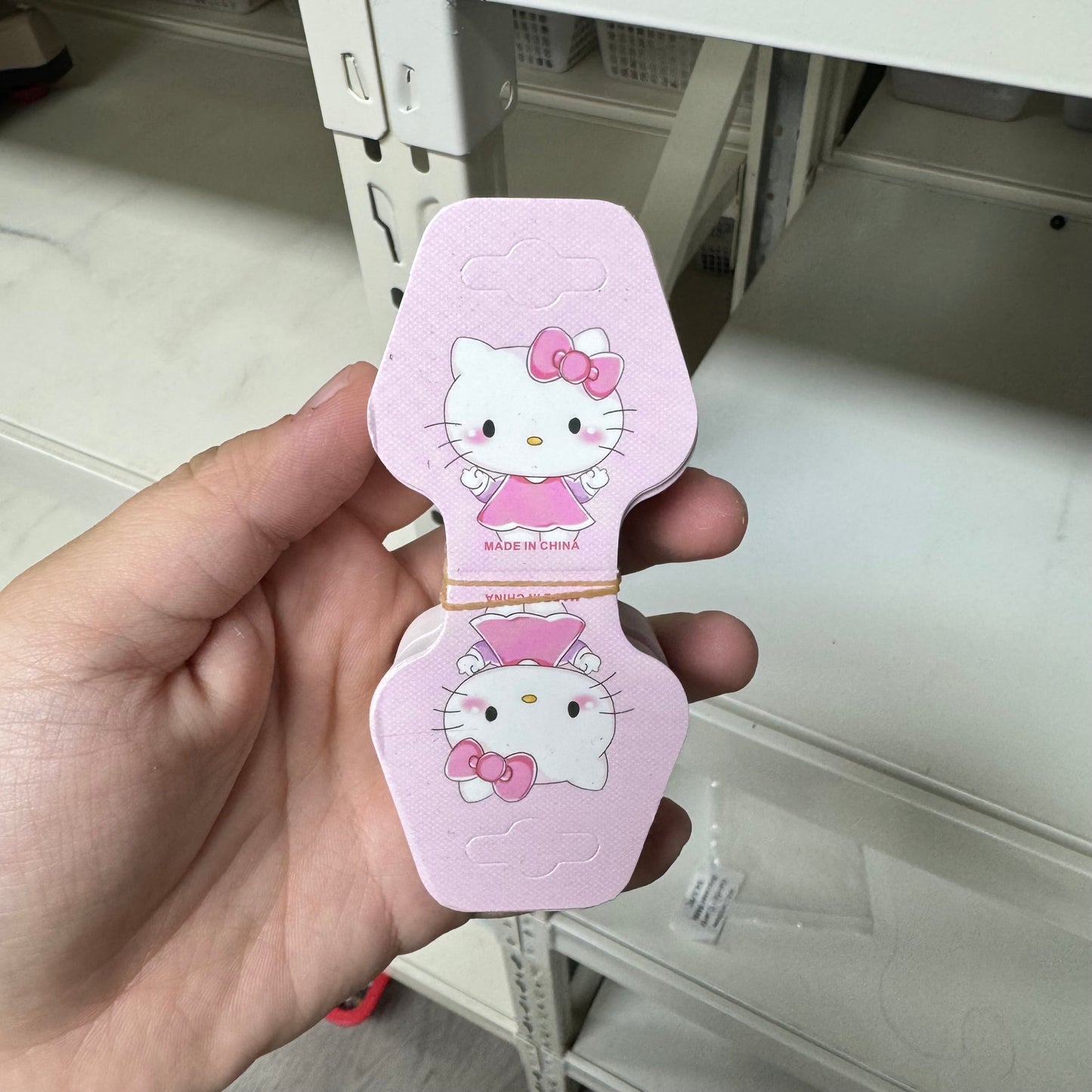 Cute packing cards for bracelets/hair band