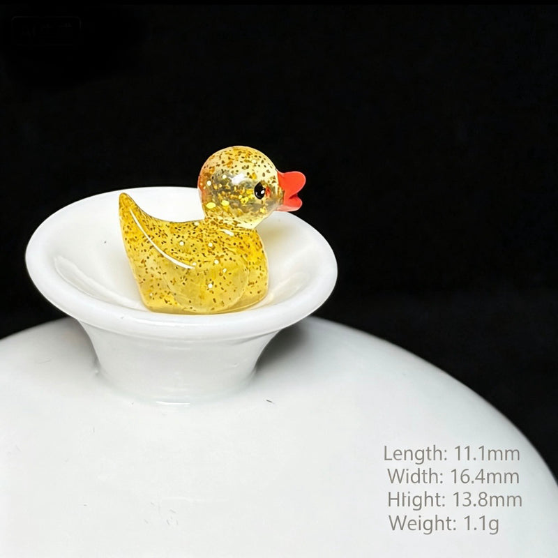 Glitter Duck Mini Figurine