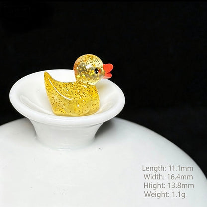 Glitter Duck Mini Figurine