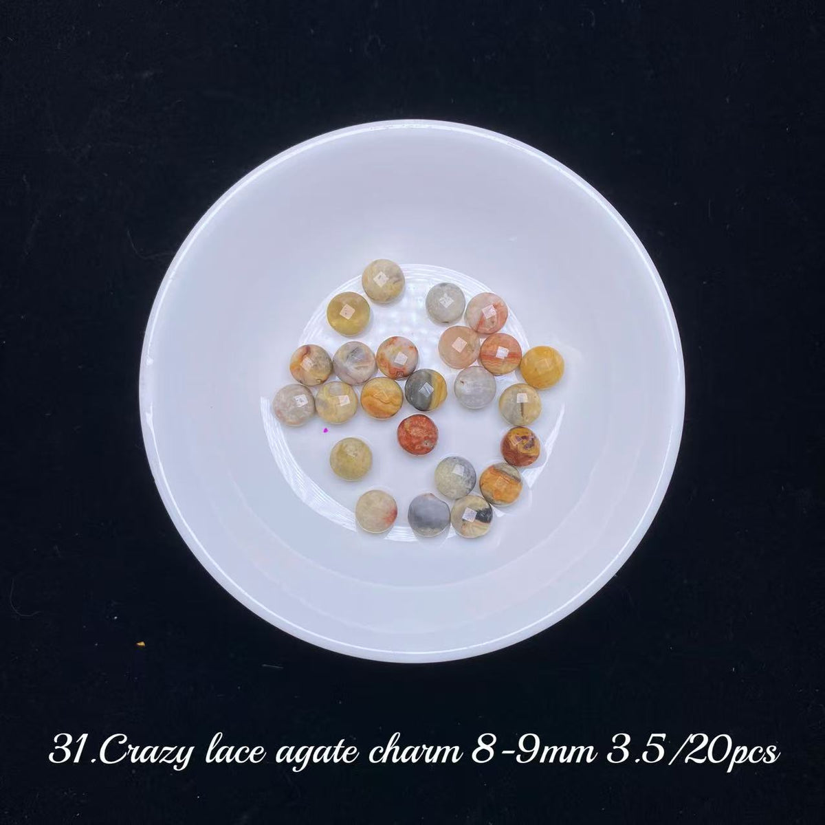 One bowl crystal bead- Felicity-can make 6pcs bracelets 9.25