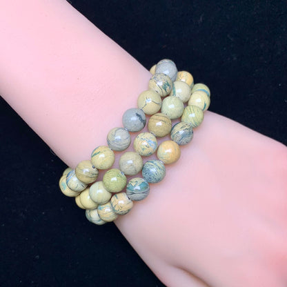 Green dragon Vein Jasper bracelet 8mm 1pc (SL133)
