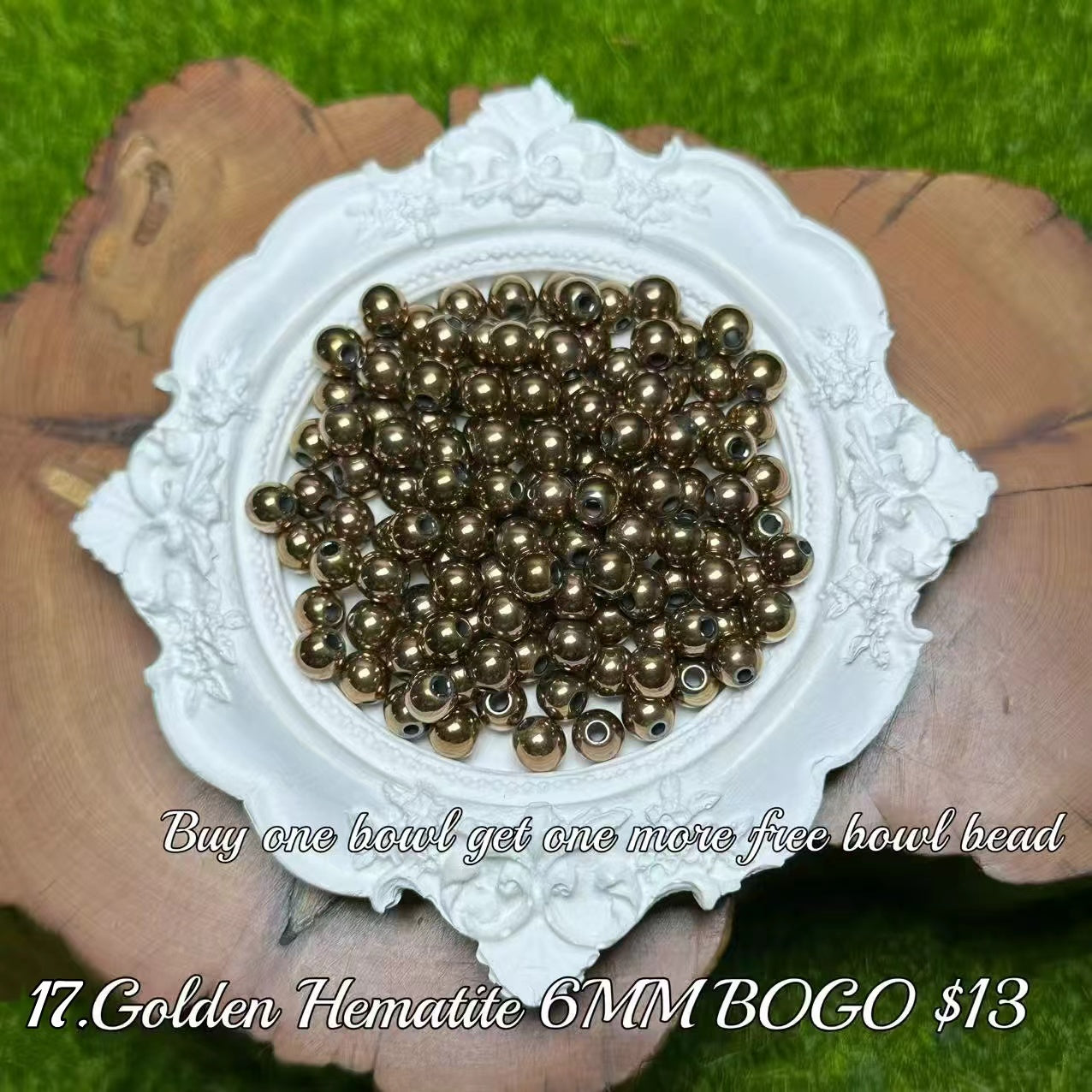 One bowl crystal bead- Felicity-can make 6pcs bracelets 7.14