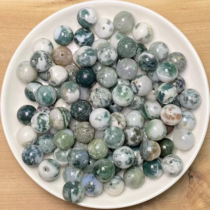 Dendritic Agate bead 108pcs_ 1 bowl 10mm(TEN37)