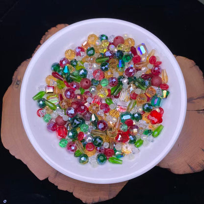 1 tazón (60g) de cuentas brillantes mixtas--felicidad