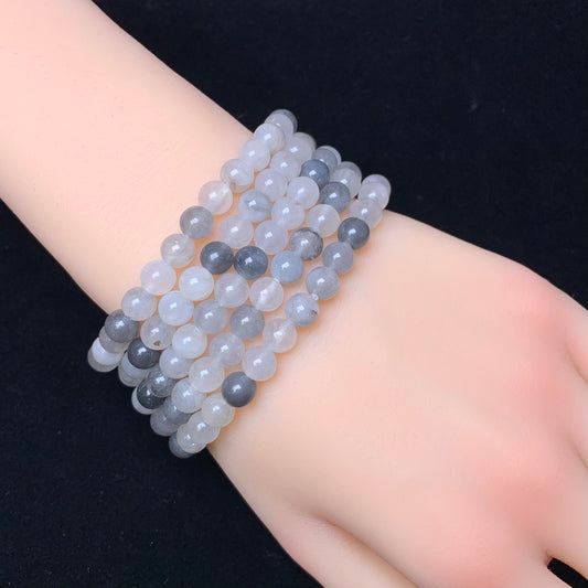 Cloud quartz bracelet 6mm 1pc (SL89)