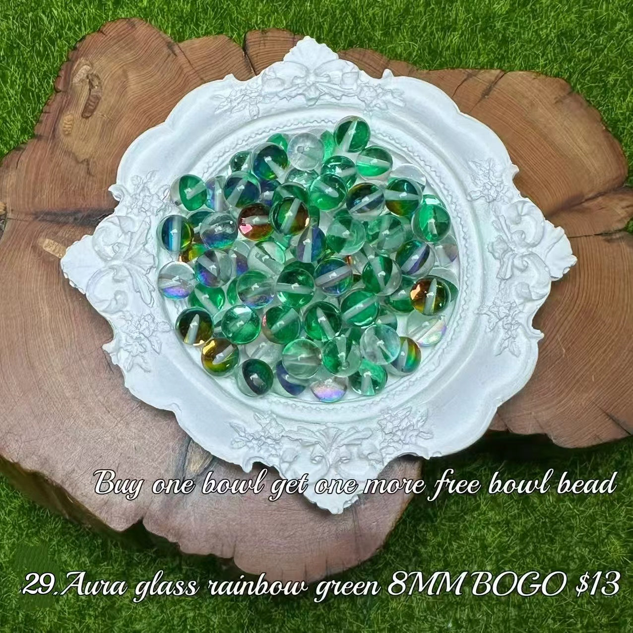 One bowl crystal bead- Felicity-can make 6pcs bracelets  6.6
