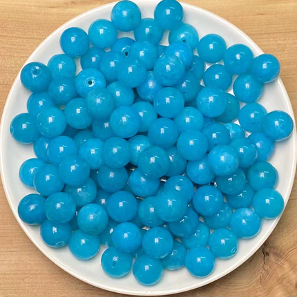 Amazonite Chalcedony（DYED）bead 108pcs_ 1 bowl 10mm(TEN39)