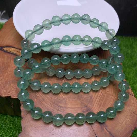 (HQ)Green Strawberry Quartz bracelet 7mm 1pc(SL83)