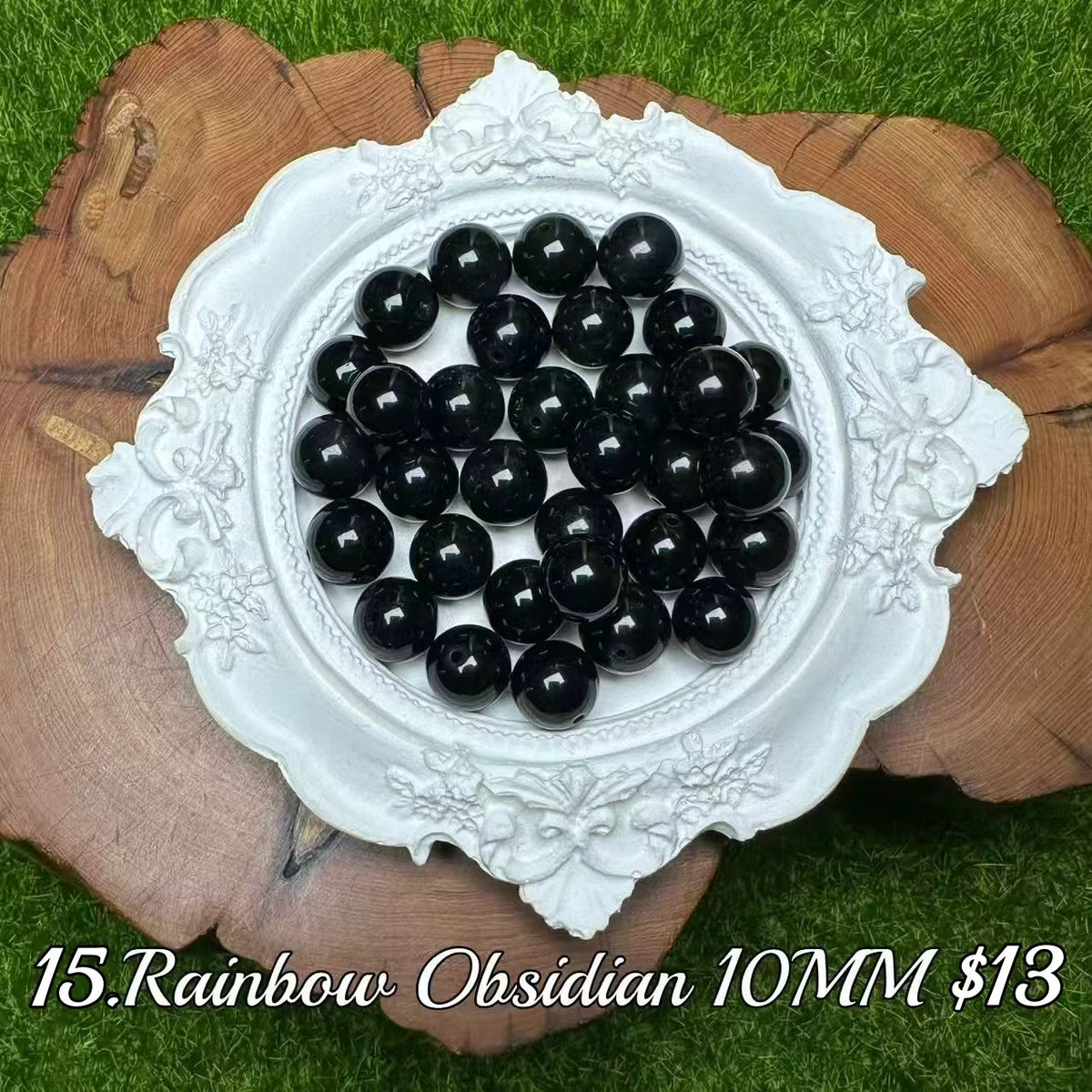One bowl crystal bead- Felicity-can make 6pcs bracelets 9.25
