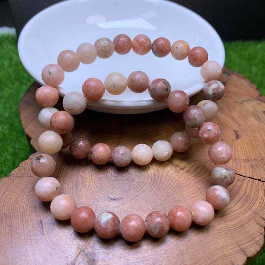 Golden Mica bracelet 8mm 1pc(SL11)