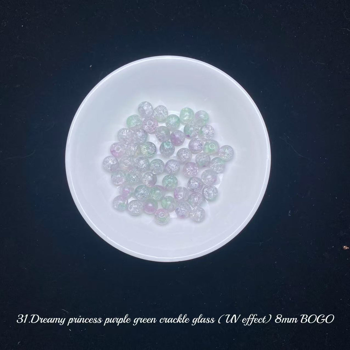One bowl crystal bead- Felicity-can make 6pcs bracelets 10.6