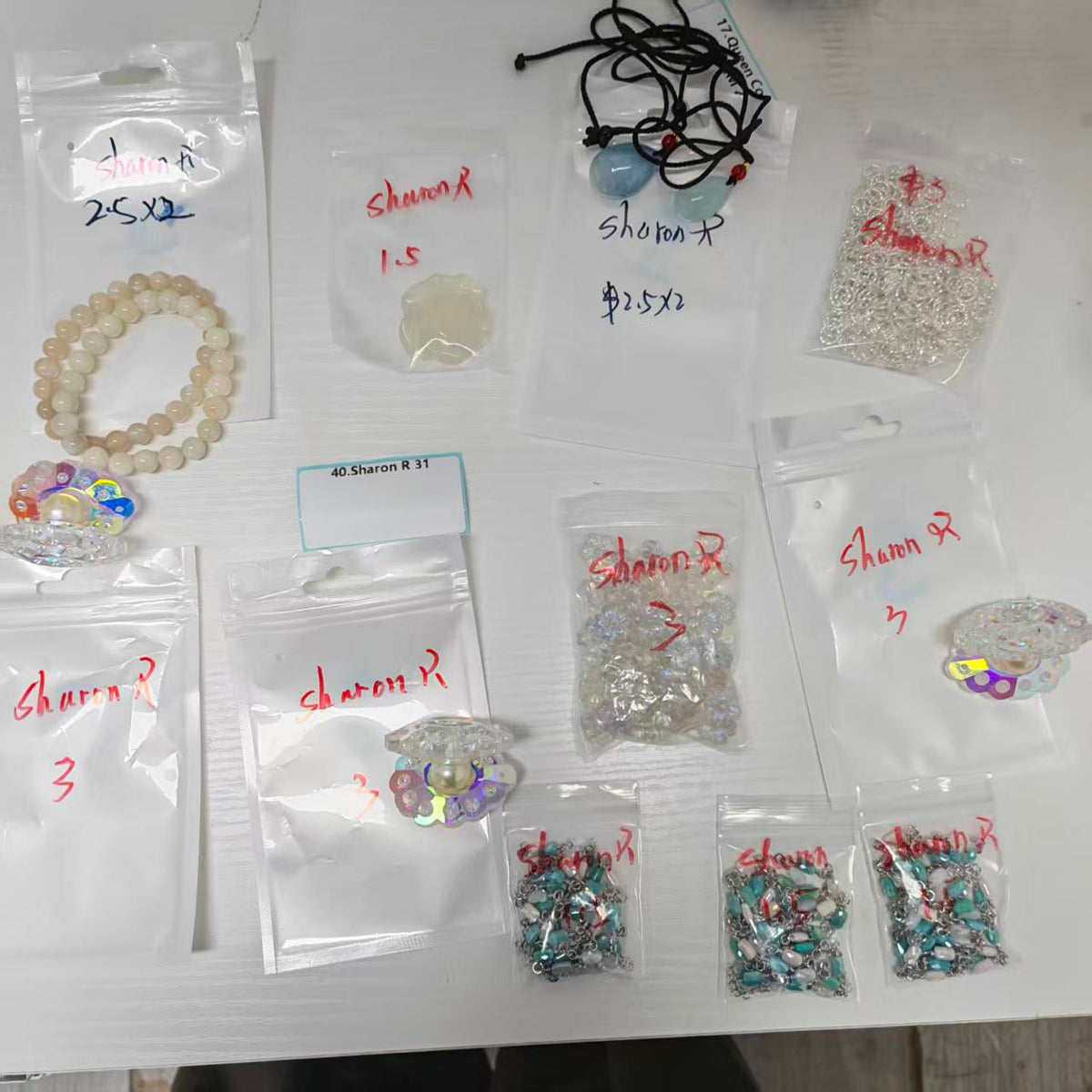 One bowl crystal bead- travis00-can make 6pcs bracelets 10.5