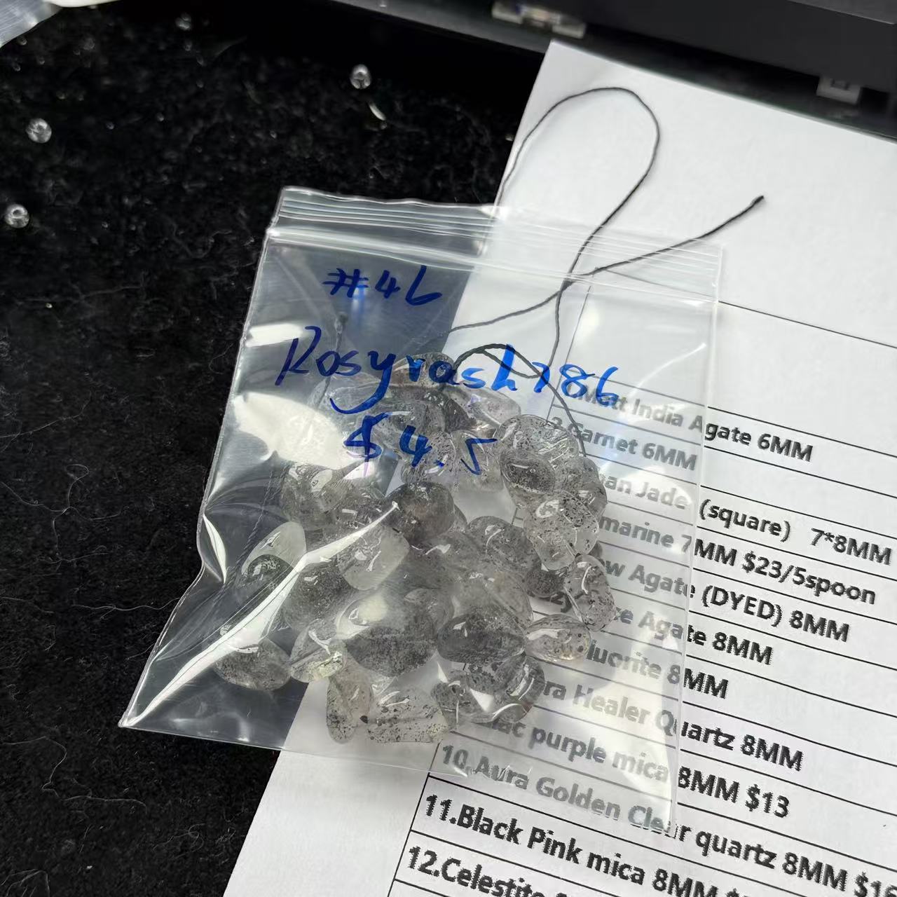 One bowl crystal bead- Felicity01-can make 6pcs bracelets 2.5