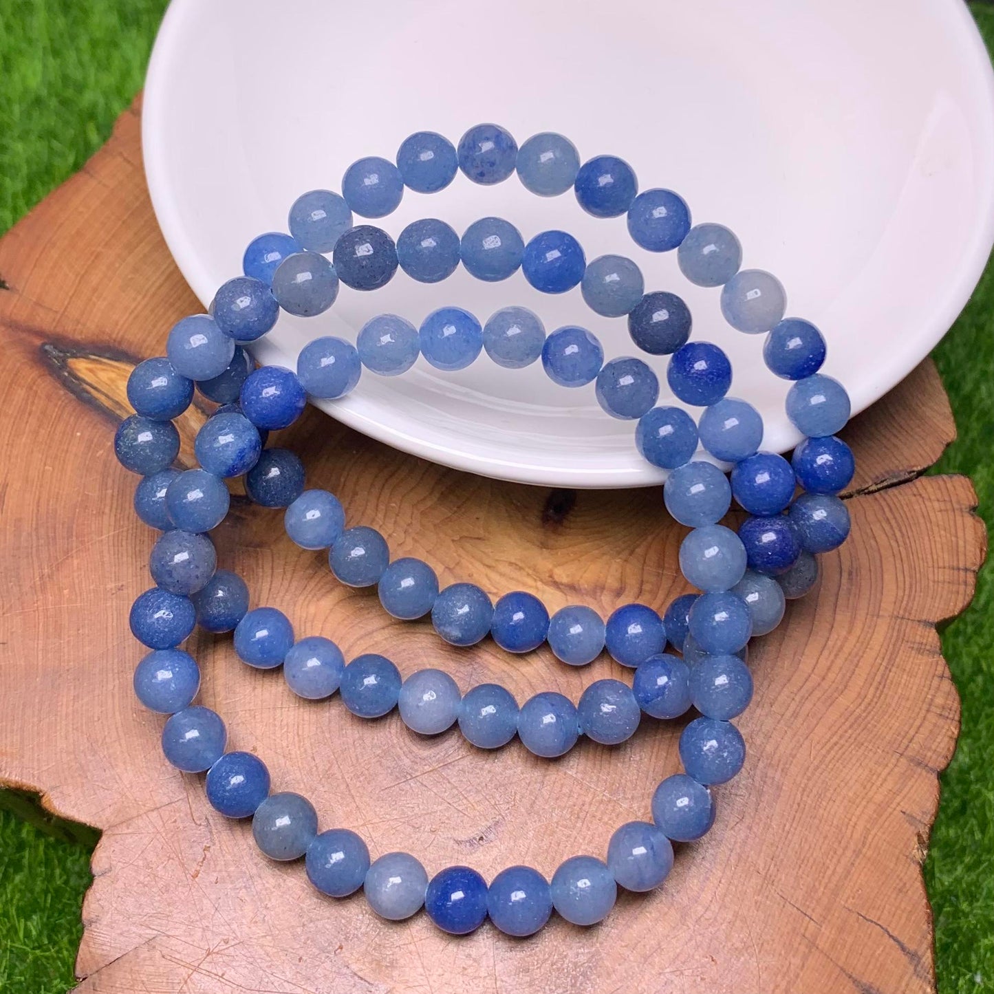Blue Aventurine bracelet 6mm 1pc(SL80)