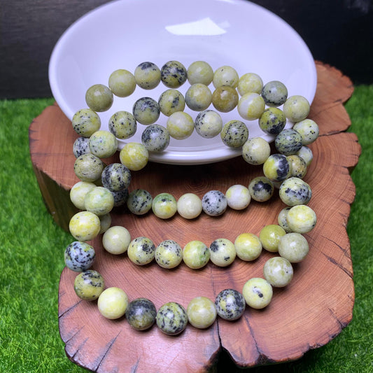 Yellow Turquoise bracelet  8mm 1pc(SL113)