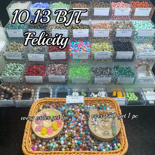 One bowl crystal bead- Felicity-can make 6pcs bracelets 10.13