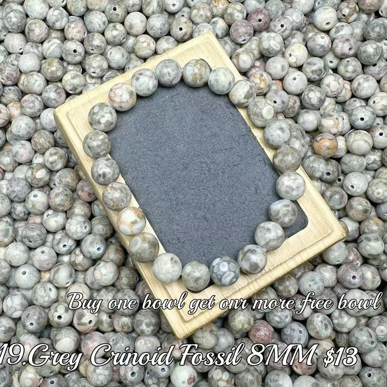 One bowl crystal bead- Felicity-can make 6pcs bracelets 7.25