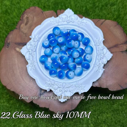 One bowl crystal bead- Felicity-can make 6pcs bracelets 7.25