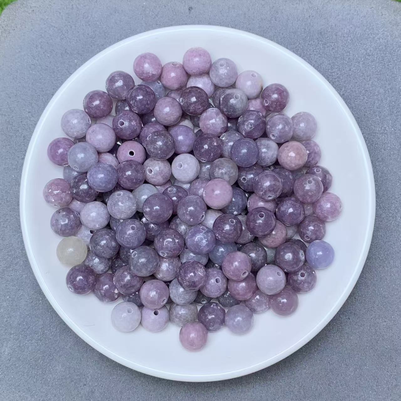 Purple Mica bead 132pcs_ 8mm 1 bowl(MIC2)