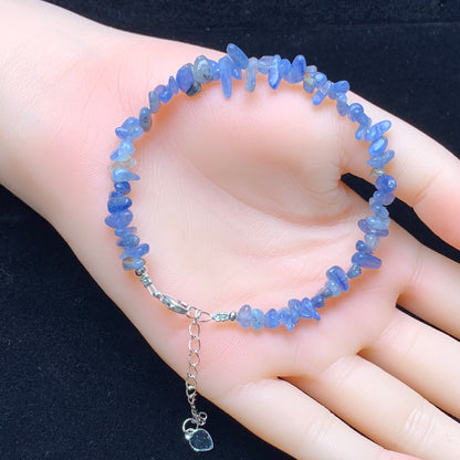 Blue Kyanite chip bracelet 1pc (SL819)