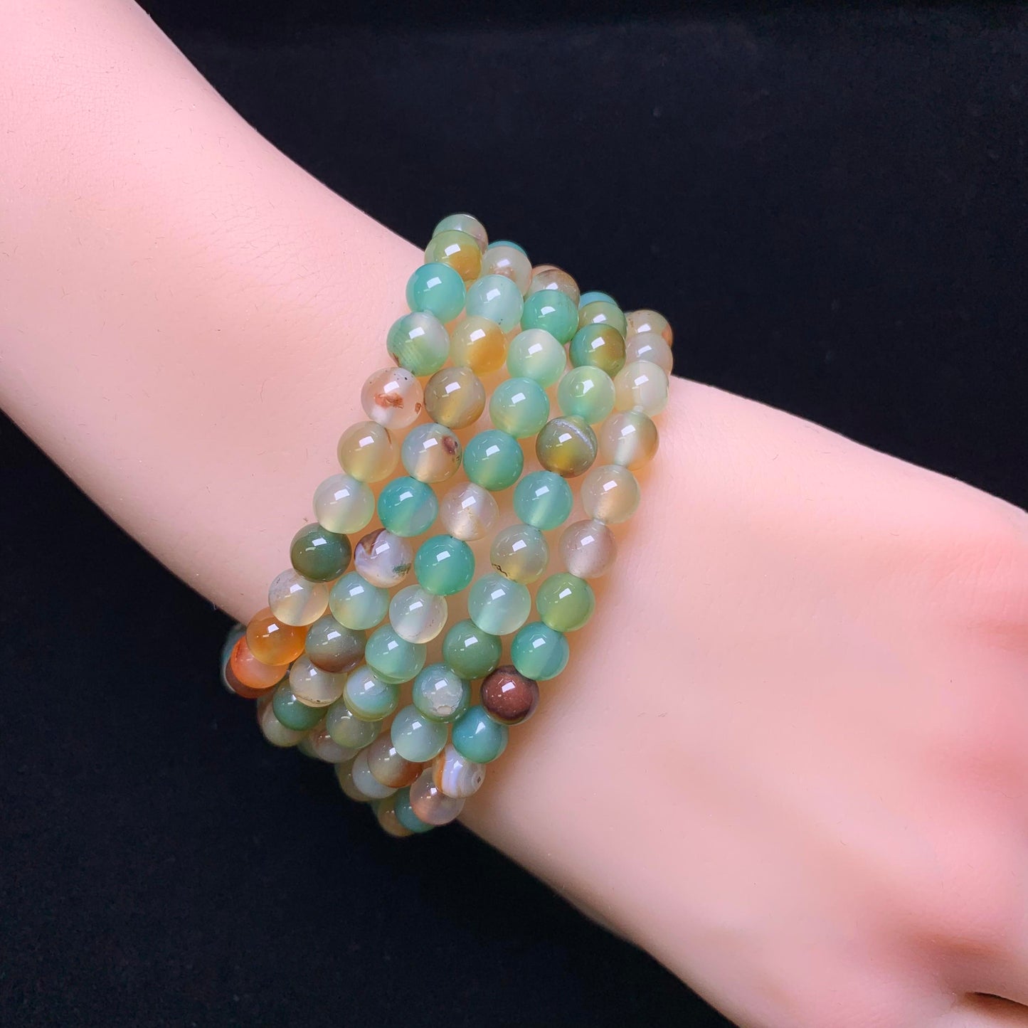 Peacock Agate（DYED）bracelet 6mm 1pc(SL34)