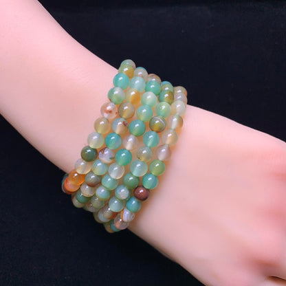 Peacock Agate（DYED）bracelet 6mm 1pc(SL34)