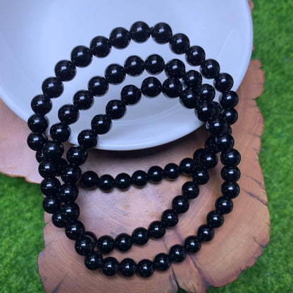 Black obsidian bracelet 6mm 1pc(SL2)